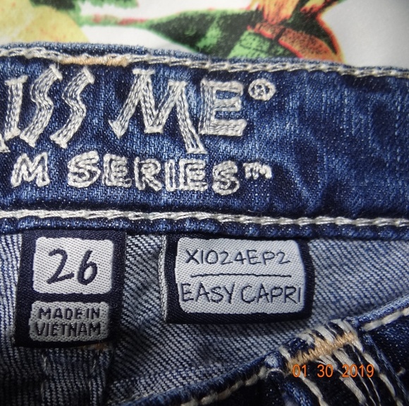 Miss me woman capris jeans size 26 - Picture 4 of 5